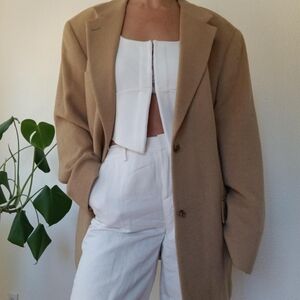 Vintage Camel Hair Oversized Coat